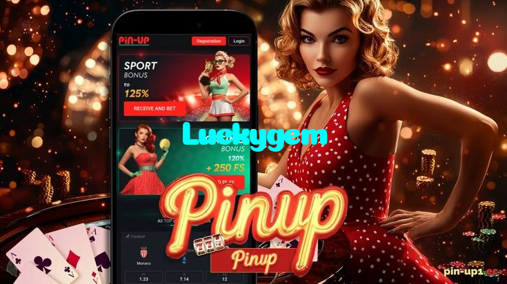 Luckygem casino presented on mobile device in Pakistan with slots and live games